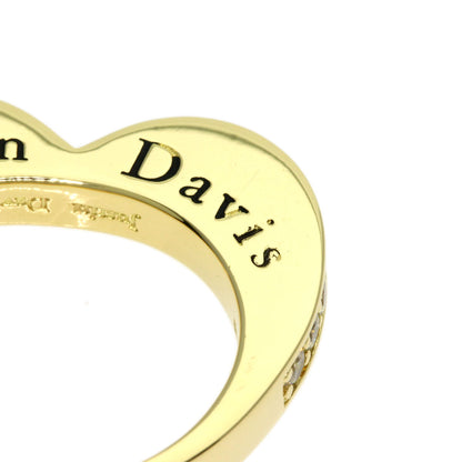 Justin Davis Heart Diamond Ring K18 Yellow Gold Ladies [Used]
