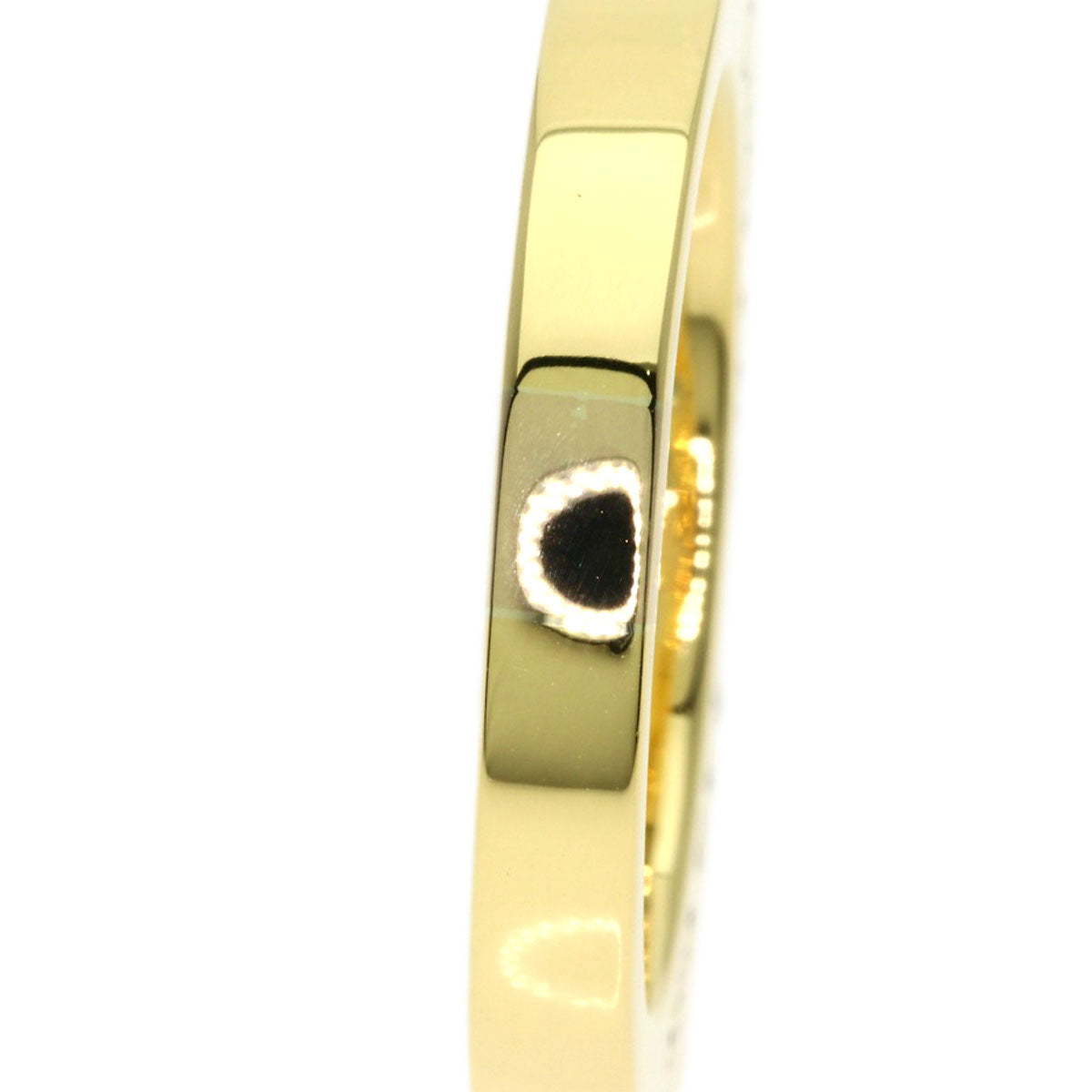 Justin Davis Heart Diamond Ring K18 Yellow Gold Ladies [Used]