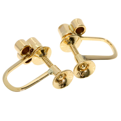 TASAKI 3P Diamond Earring K14 Yellow Gold Ladies [Used]