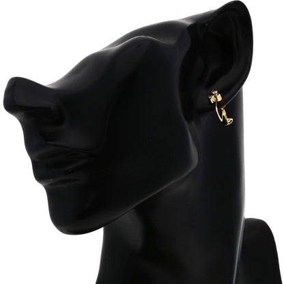 TASAKI 3P Diamond Earring K14 Yellow Gold Ladies [Used]