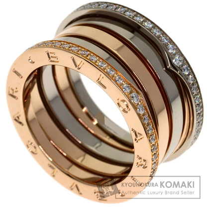 BVLGARI Perfect Mistake Diamond 4-band #54 Ring K18 Yellow Gold K18 White GoldLadies [Used]