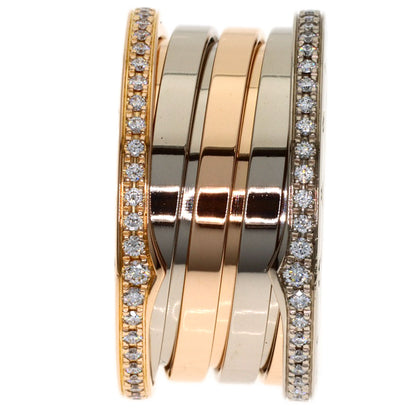 BVLGARI Perfect Mistake Diamond 4-band #54 Ring K18 Yellow Gold K18 White GoldLadies [Used]