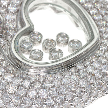 5.01ct Heart Diamond Necklace K18 White Gold 21.7g　Ladies