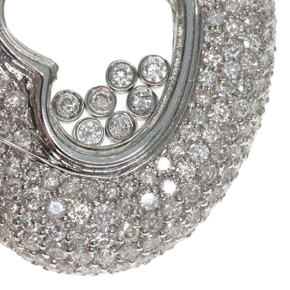 5.01ct Heart Diamond Necklace K18 White Gold 21.7g　Ladies
