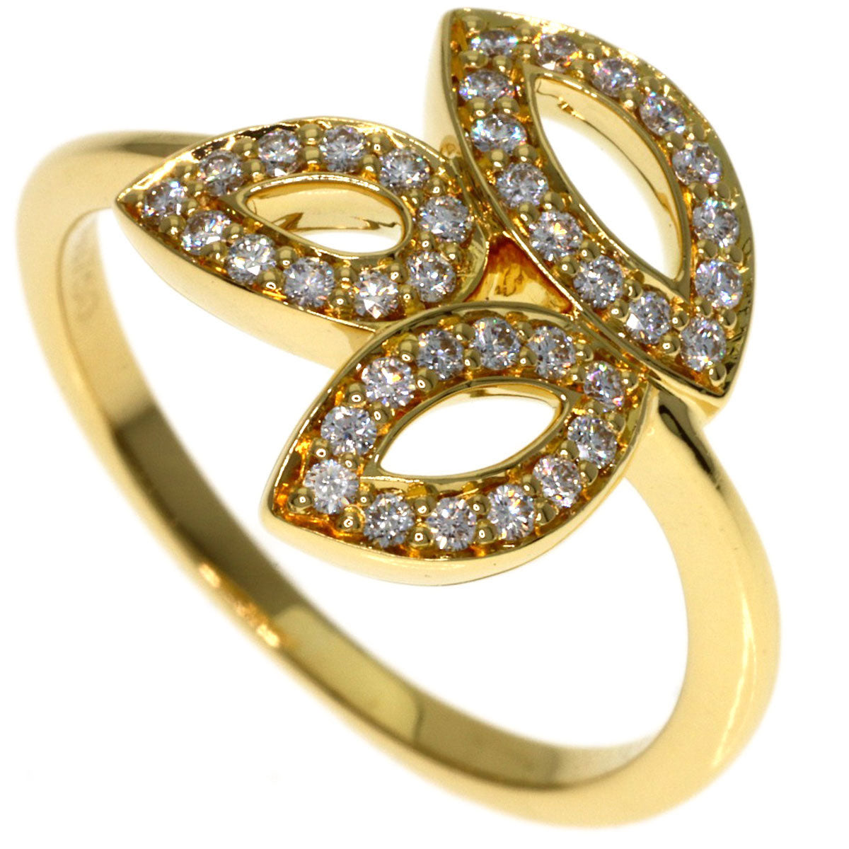 HARRY WINSTON Lily Cluster Diamond Ring K18 Yellow Gold Ladies [Used]