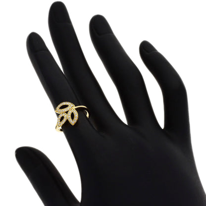 HARRY WINSTON Lily Cluster Diamond Ring K18 Yellow Gold Ladies [Used]