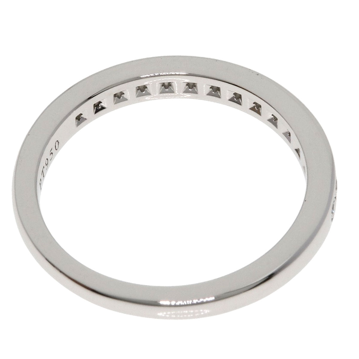 TIFFANY&Co. Half eternity Diamond Ring Platinum PT950 Ladies [Used]