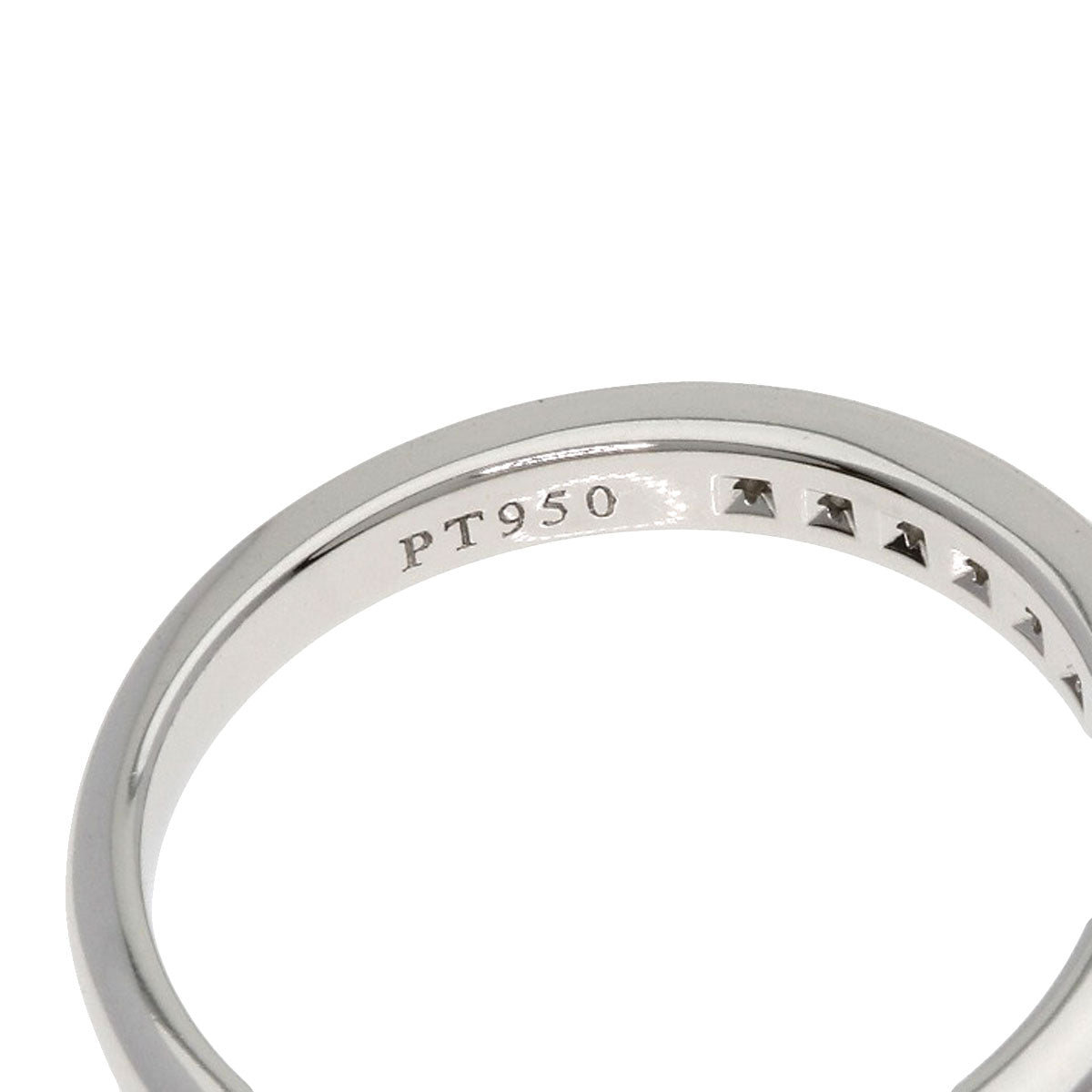 TIFFANY&Co. Half eternity Diamond Ring Platinum PT950 Ladies [Used]