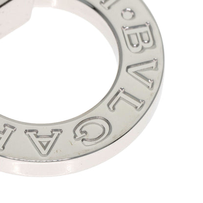 BVLGARI Double logo 1P Diamond Necklace K18 White Gold Ladies [Used]