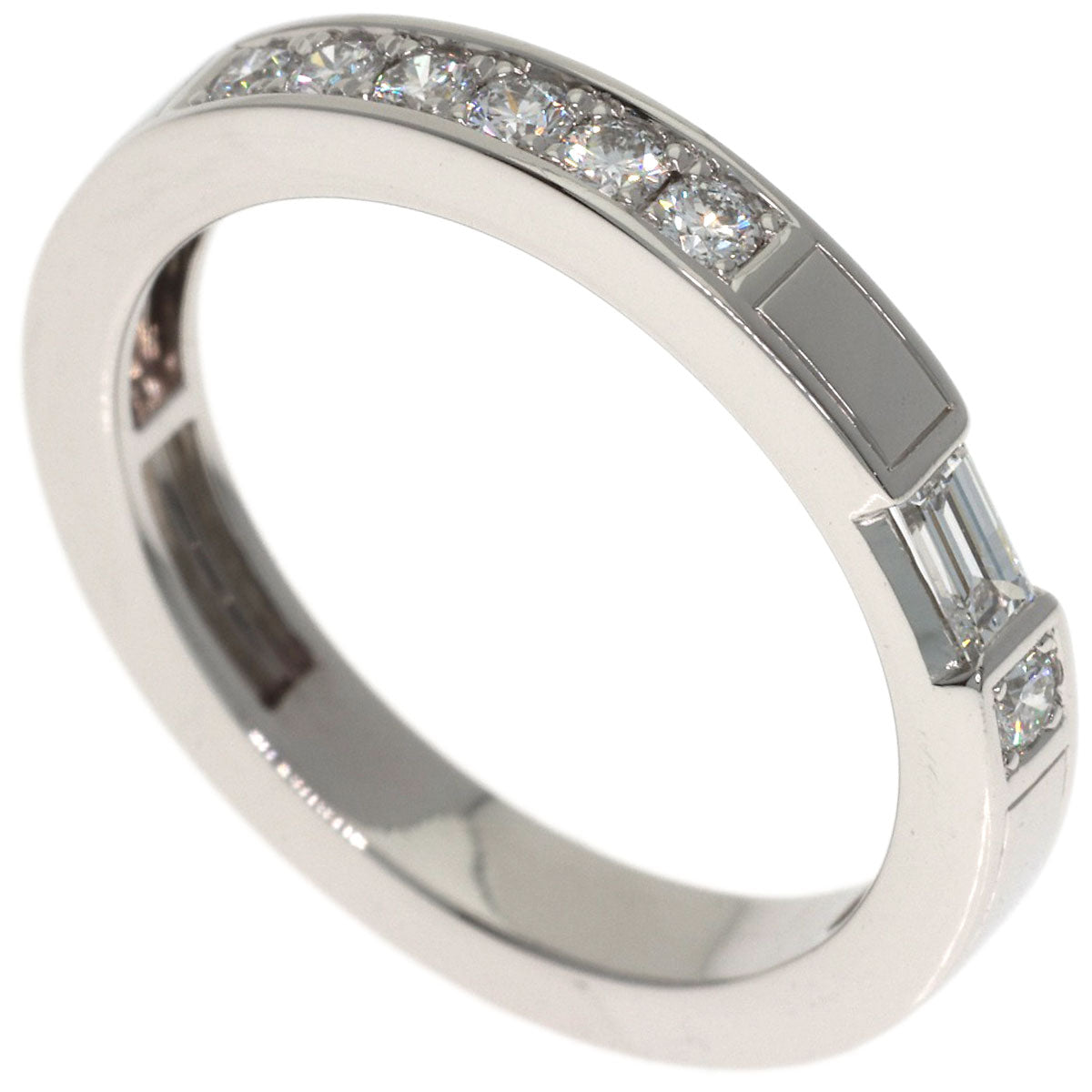 HARRY WINSTON Traffic Accent Band Diamond Ring Platinum PT950 Ladies [Used]