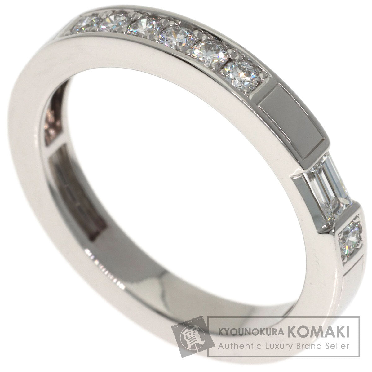 HARRY WINSTON Traffic Accent Band Diamond Ring Platinum PT950 Ladies [Used]