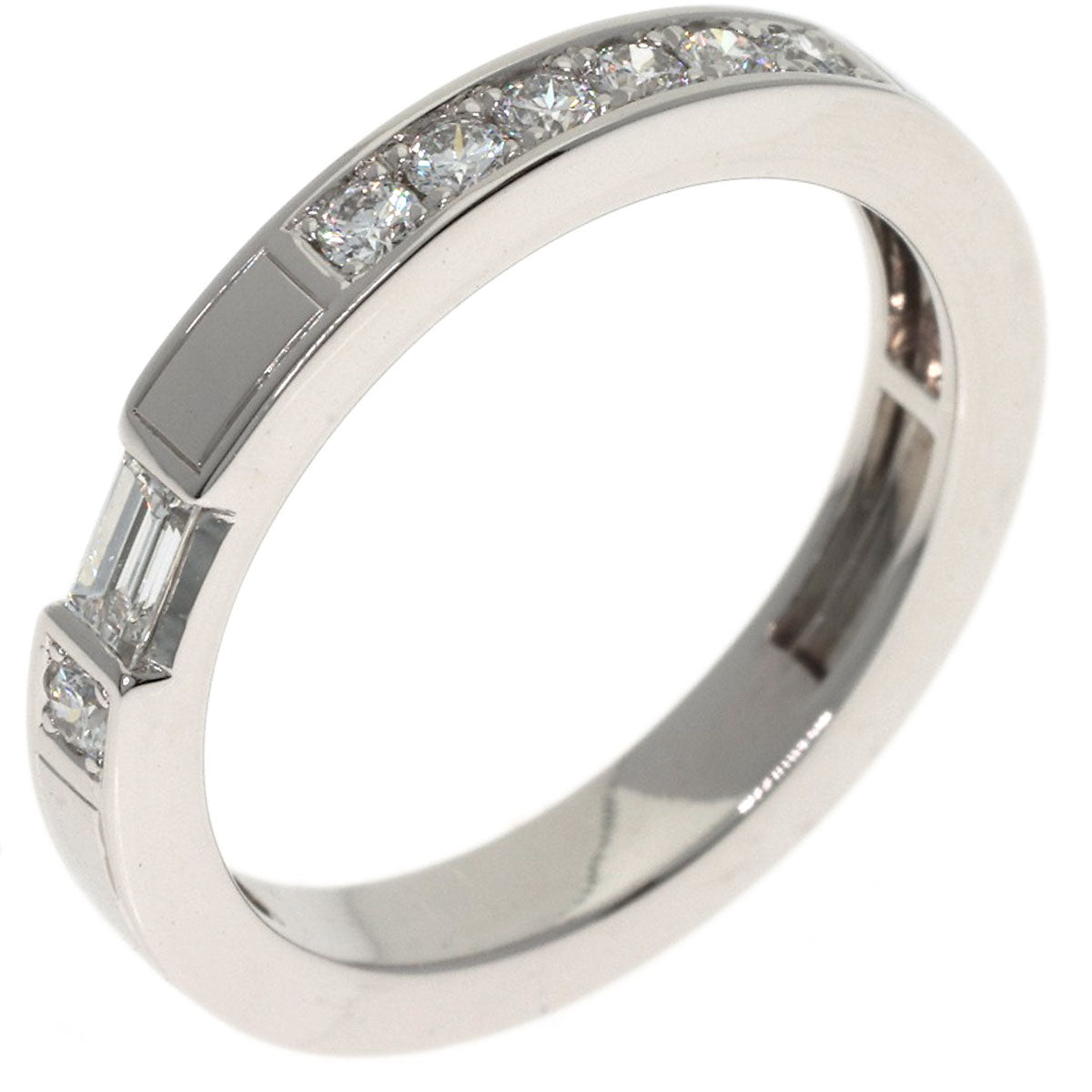 HARRY WINSTON Traffic Accent Band Diamond Ring Platinum PT950 Ladies [Used]