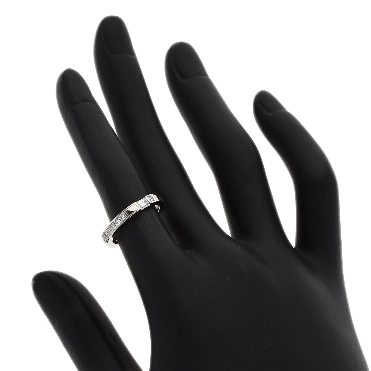 HARRY WINSTON Traffic Accent Band Diamond Ring Platinum PT950 Ladies [Used]