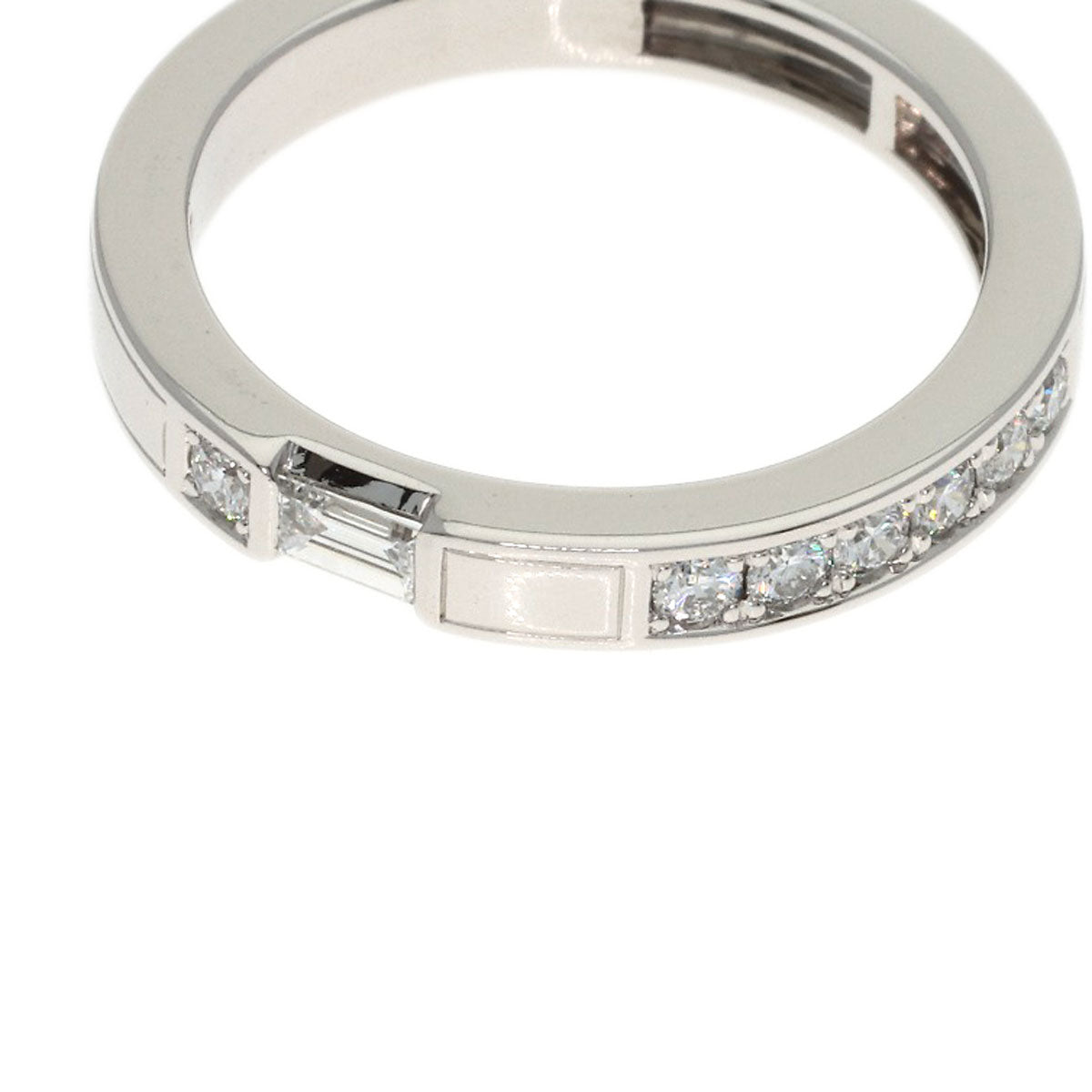 HARRY WINSTON Traffic Accent Band Diamond Ring Platinum PT950 Ladies [Used]