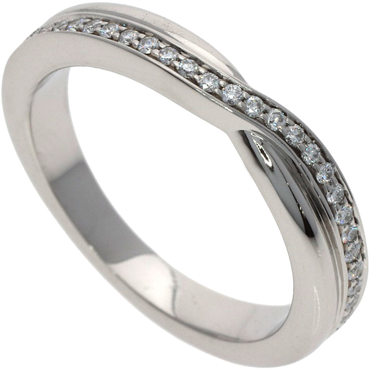 HARRY WINSTON Trist One Row Band Ring Diamond Ring Platinum PT950 Ladies [Used]