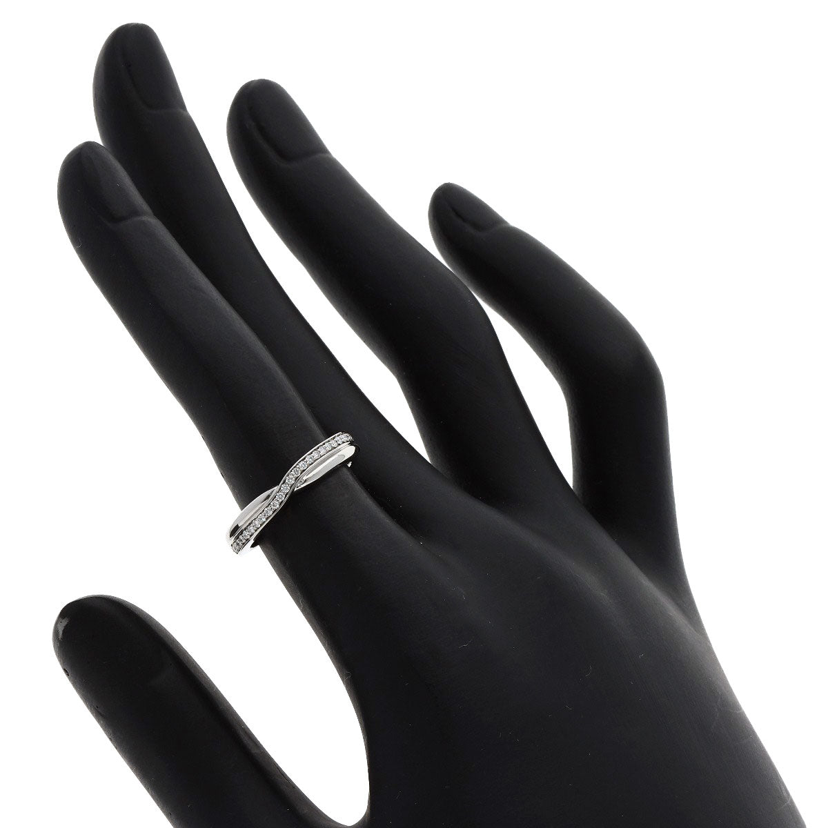 HARRY WINSTON Trist One Row Band Ring Diamond Ring Platinum PT950 Ladies [Used]