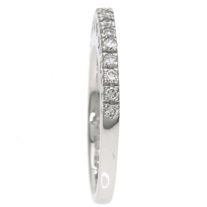 Ponte Vecchio Half Eternity Diamond Ring K18 White Gold Ladies [Used]