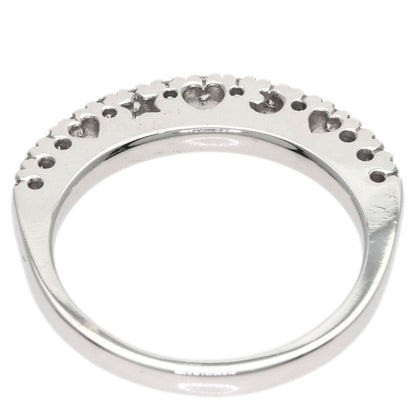 Ponte Vecchio Half Eternity Diamond Ring K18 White Gold Ladies [Used]
