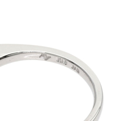 Ponte Vecchio Half Eternity Diamond Ring K18 White Gold Ladies [Used]