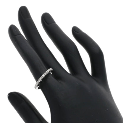 Ponte Vecchio Half Eternity Diamond Ring K18 White Gold Ladies [Used]