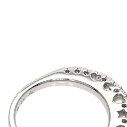 Ponte Vecchio Half Eternity Diamond Ring K18 White Gold Ladies [Used]