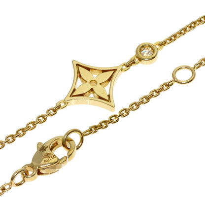 LOUIS VUITTON Pendant Monogram Ldylle 1P Diamond Necklace K18 Yellow Gold Ladies [Used]
