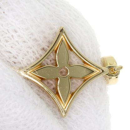 LOUIS VUITTON Pendant Monogram Ldylle 1P Diamond Necklace K18 Yellow Gold Ladies [Used]