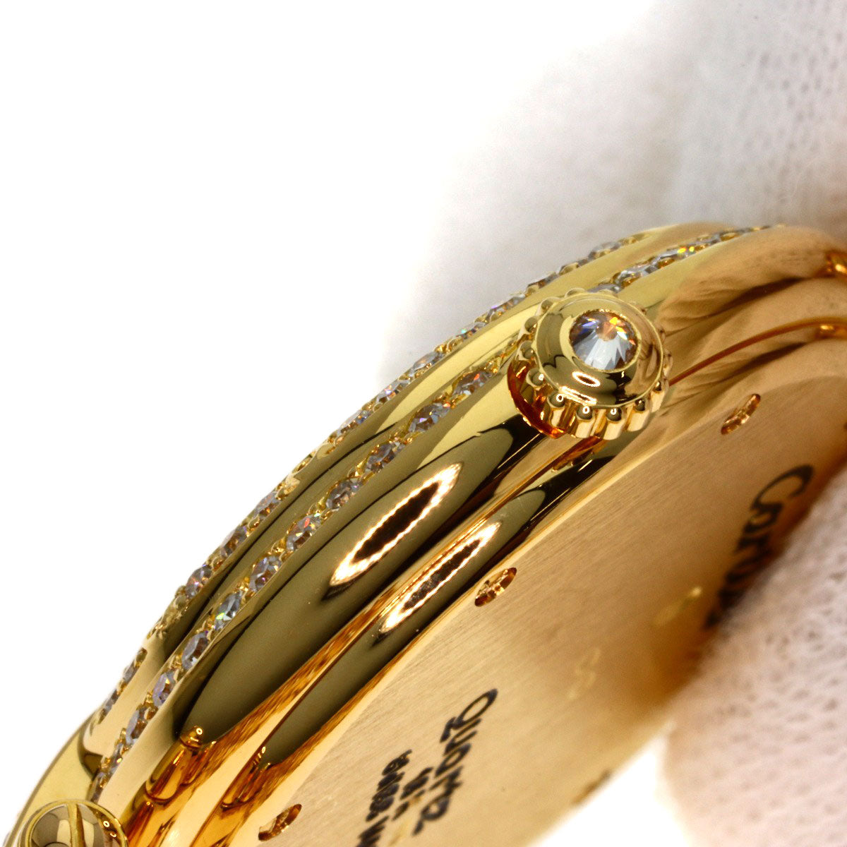 CARTIER PANTHEREVLC MM Bezel Diamond Watches K18 Yellow Gold/18K Yellow Gold Ladies
