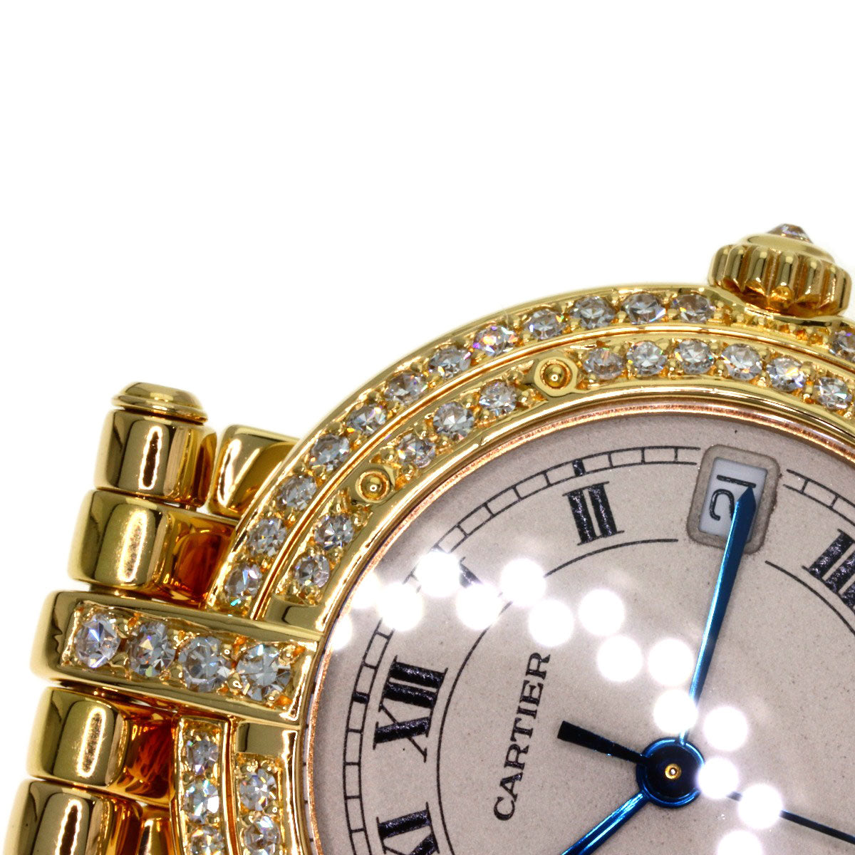 CARTIER PANTHEREVLC MM Bezel Diamond Watches K18 Yellow Gold/18K Yellow Gold Ladies