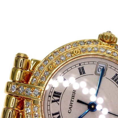 CARTIER PANTHEREVLC MM Bezel Diamond Watches K18 Yellow Gold/18K Yellow Gold Ladies
