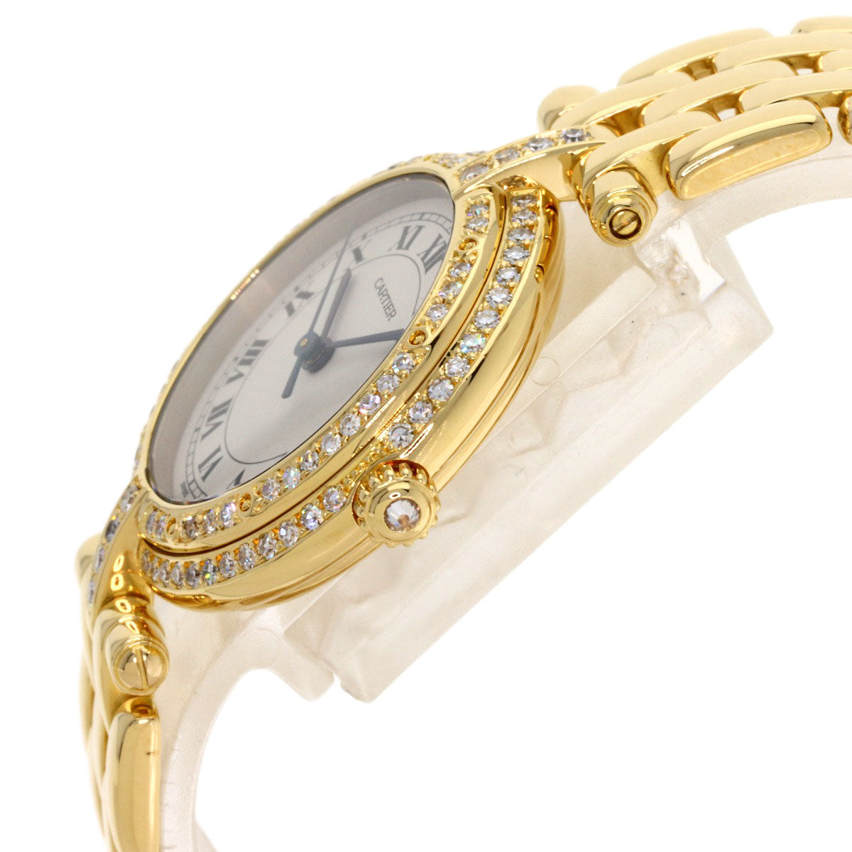 CARTIER PANTHEREVLC MM Bezel Diamond Watches K18 Yellow Gold/18K Yellow Gold Ladies