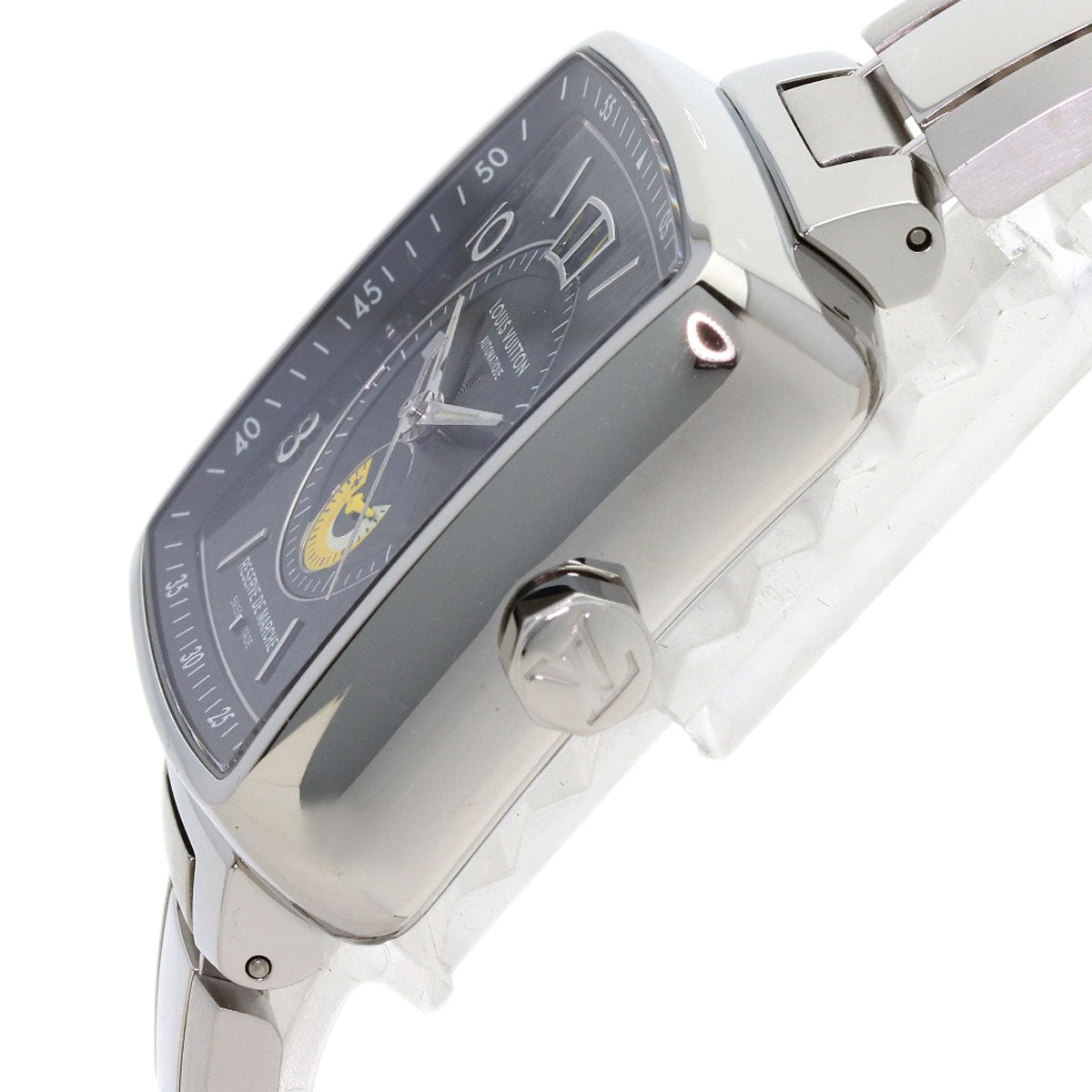 LOUIS VUITTON Speedy Power Reserve Watches Q269G1 Stainless Steel/Stainless Steel mens