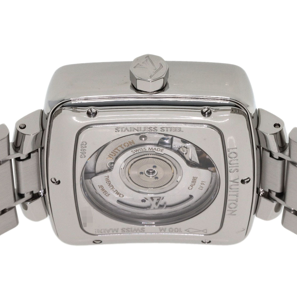LOUIS VUITTON Speedy Power Reserve Watches Q269G1 Stainless Steel/Stainless Steel mens