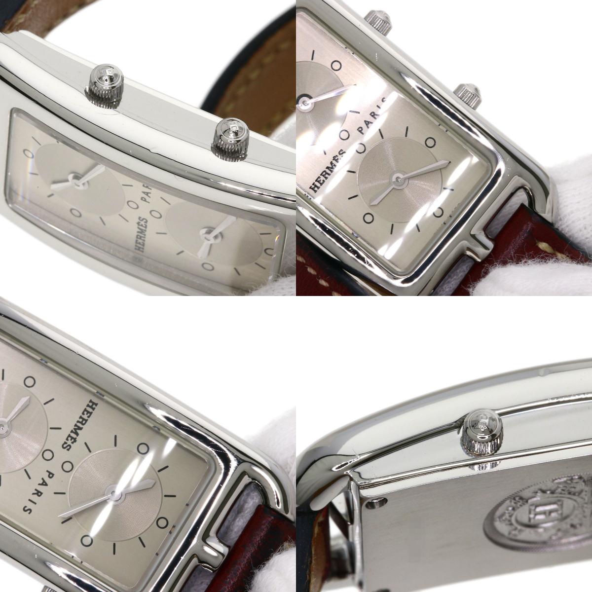 HERMES Cape Cod de Zone de Bourtour Watches CC3.210 Stainless Steel/Leather Ladies