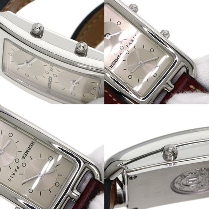 HERMES Cape Cod de Zone de Bourtour Watches CC3.210 Stainless Steel/Leather Ladies