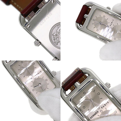 HERMES Cape Cod de Zone de Bourtour Watches CC3.210 Stainless Steel/Leather Ladies