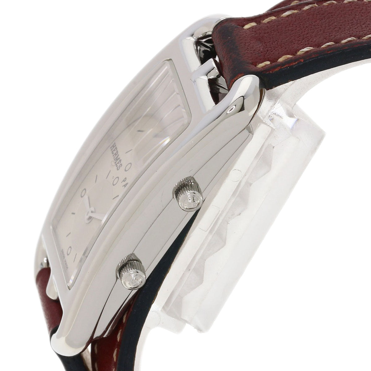 HERMES Cape Cod de Zone de Bourtour Watches CC3.210 Stainless Steel/Leather Ladies