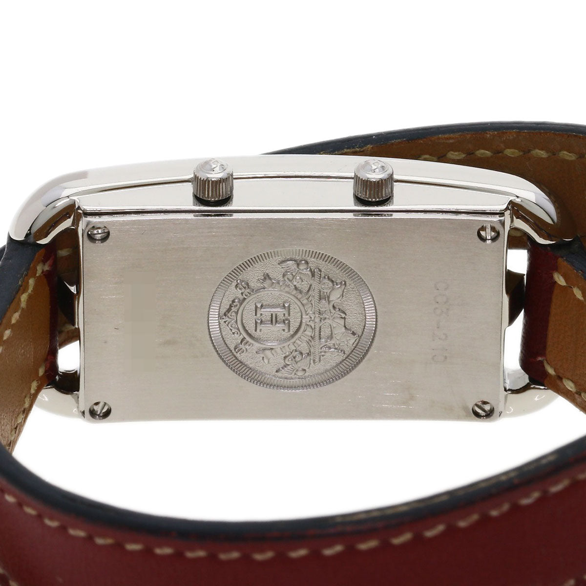 HERMES Cape Cod de Zone de Bourtour Watches CC3.210 Stainless Steel/Leather Ladies