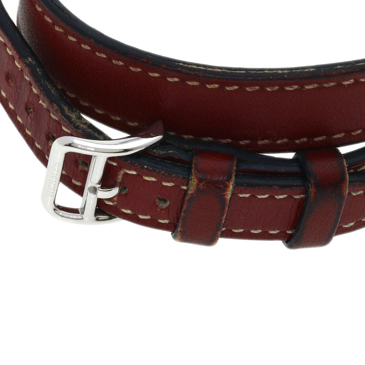 HERMES Cape Cod de Zone de Bourtour Watches CC3.210 Stainless Steel/Leather Ladies