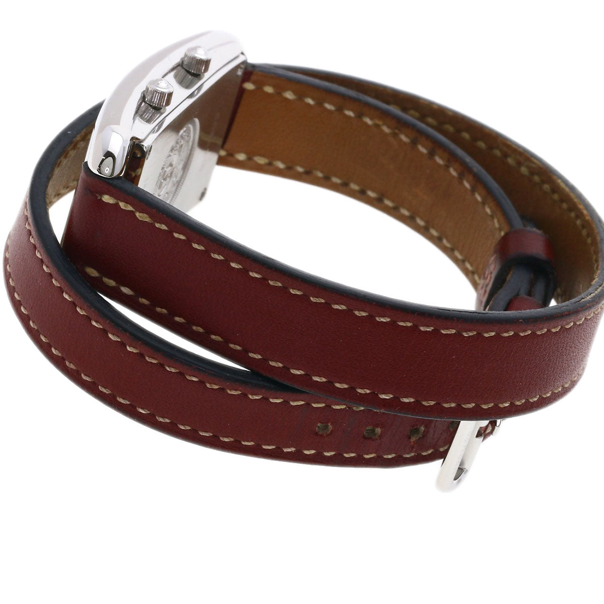 HERMES Cape Cod de Zone de Bourtour Watches CC3.210 Stainless Steel/Leather Ladies