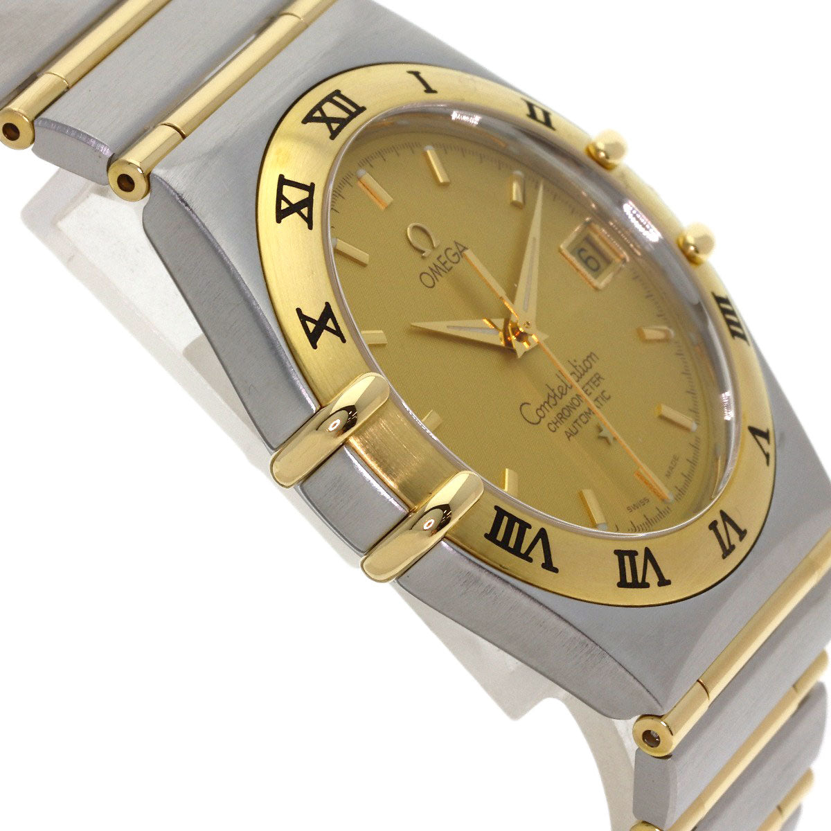 OMEGA Constellation full bar Watches 1202.10 Stainless Steel/SSxYG mens