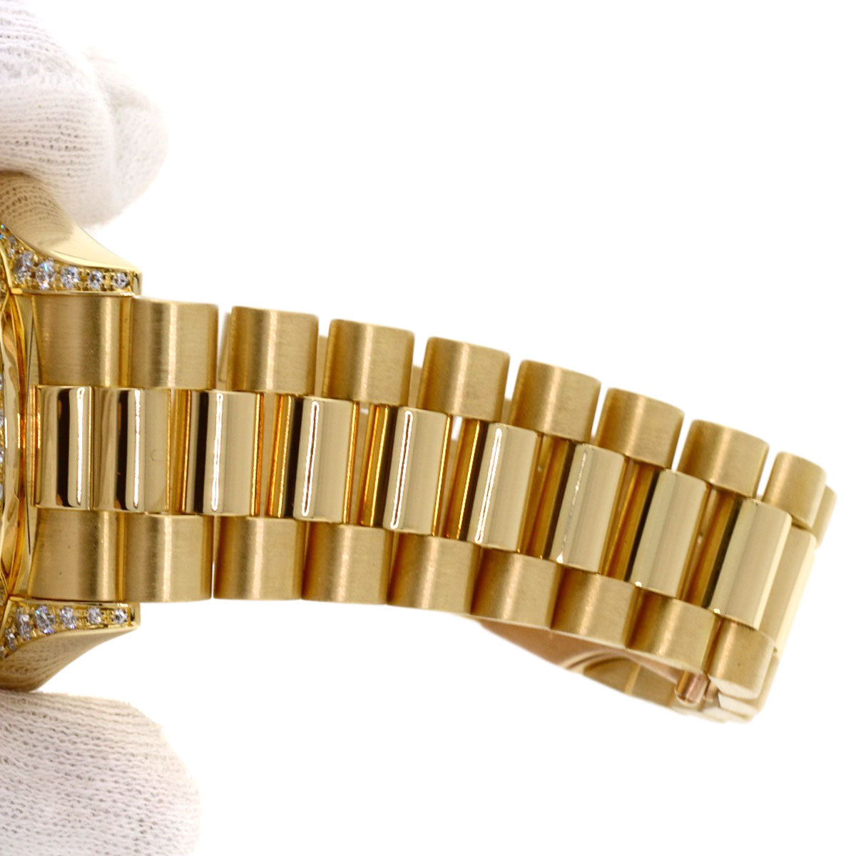 ROLEX Day-Date Bezel-Lug Diamond Watches 18388G K18 Yellow Gold/18K Yellow Gold mens