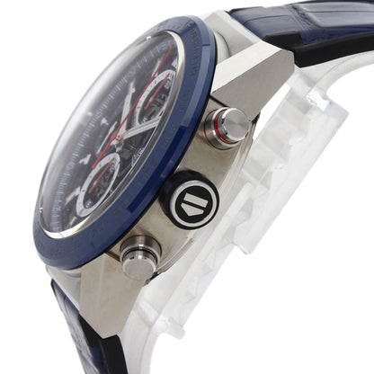 TAG HEUER Carrera Calibre Heuer 01 1.7" Watches CAR201T.FC6406 Stainless Steel/Rubber xLeather mens