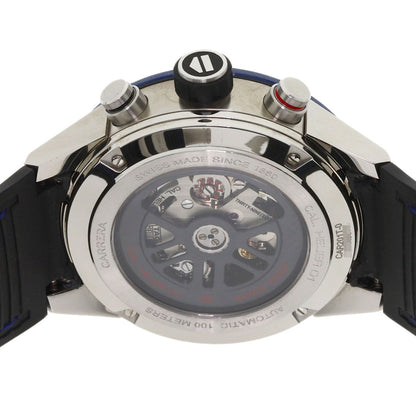 TAG HEUER Carrera Calibre Heuer 01 1.7" Watches CAR201T.FC6406 Stainless Steel/Rubber xLeather mens