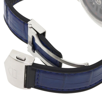 TAG HEUER Carrera Calibre Heuer 01 1.7" Watches CAR201T.FC6406 Stainless Steel/Rubber xLeather mens