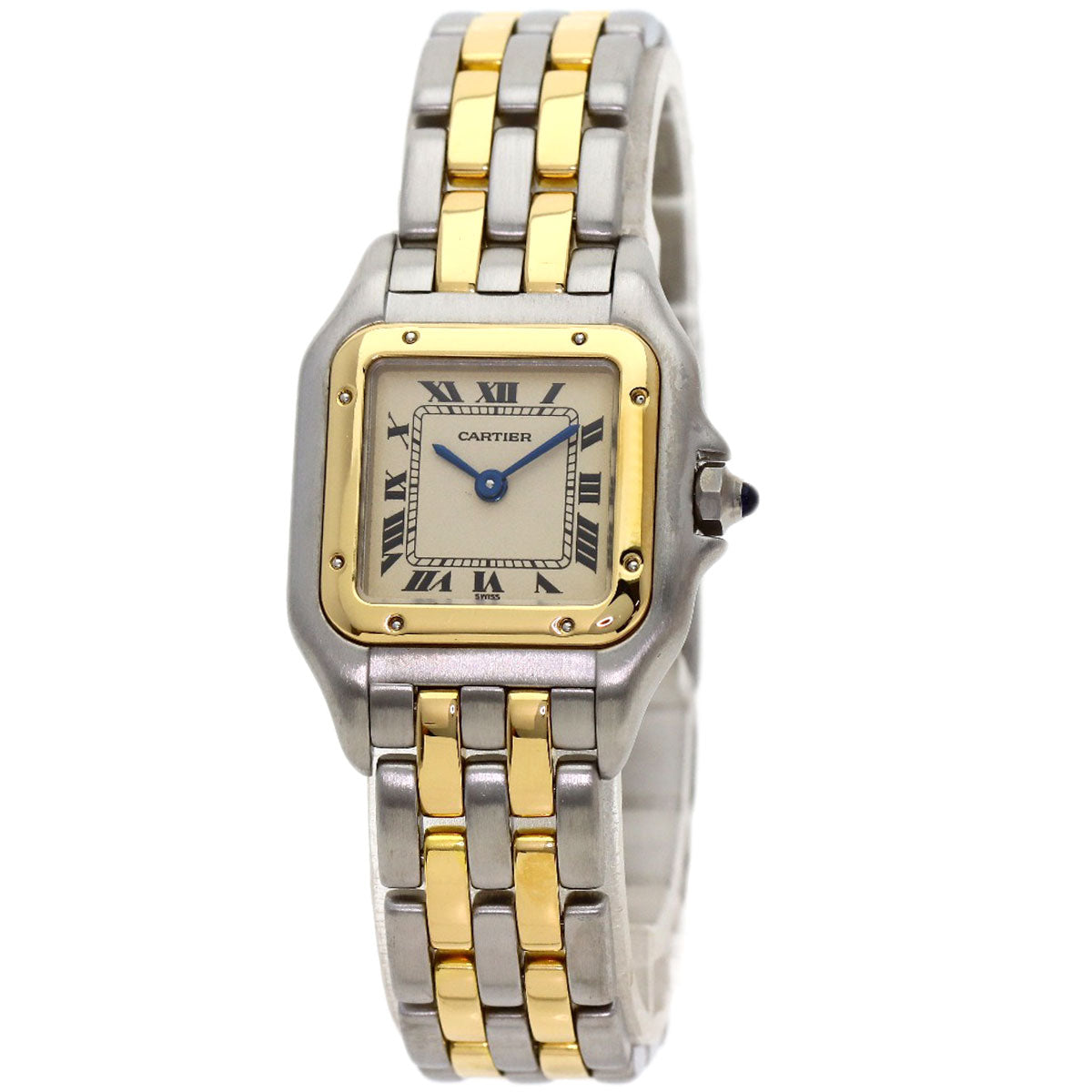 CARTIER PANTHERESM 2 Row Watches W25029B6 Stainless Steel/SSxK18YG Ladies