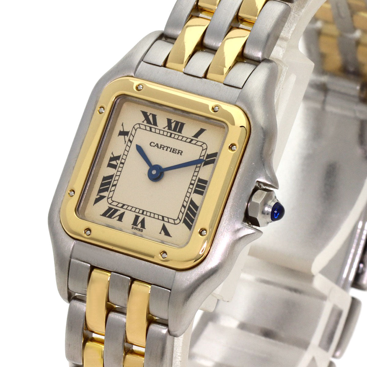 CARTIER PANTHERESM 2 Row Watches W25029B6 Stainless Steel/SSxK18YG Ladies