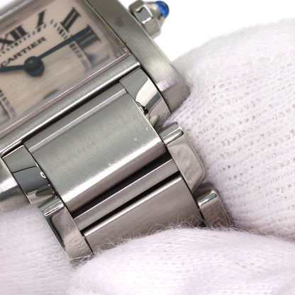 CARTIER Tank francaise SM Watches W51008Q3 Stainless Steel/Stainless Steel Ladies