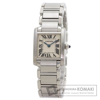 CARTIER Tank francaise SM Watches W51008Q3 Stainless Steel/Stainless Steel Ladies