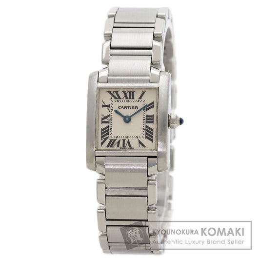 CARTIER Tank francaise SM Watches W51008Q3 Stainless Steel/Stainless Steel Ladies